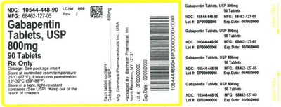 Label 800mg 90ct (Label Gabapentin Tabs 800mg  Bpi(10544 448 90) Glenmark(68462 127 05) Rev2)